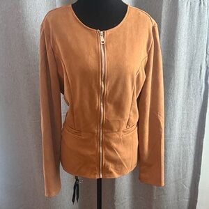 Women's Tan zip up jacket